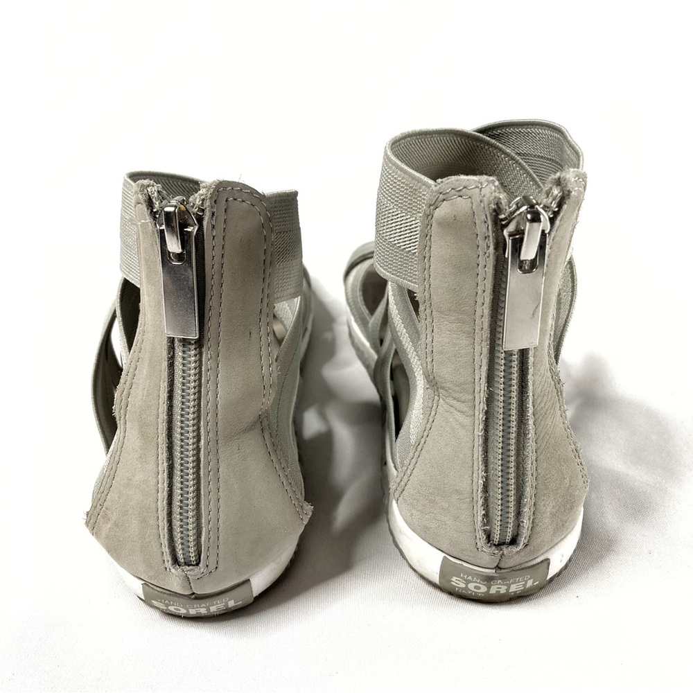 Sorel Out N About Plus Elastic Strappy Sandals Size 7.5 Grey - Picture 5 of 6